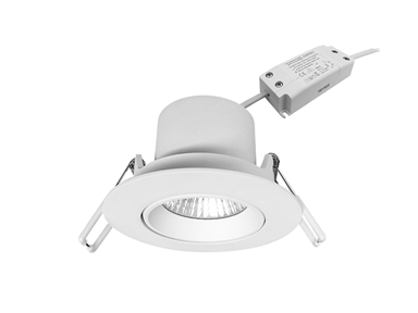 Aris Downlight White<br>12W 700lm CRI90 2700K 24°/ 36°  Driver Outside